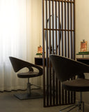 Interiörbild på Green Heads salong på Östermalm i Stockholm