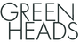 Green Heads logotyp i grönt med transparent bakgrund